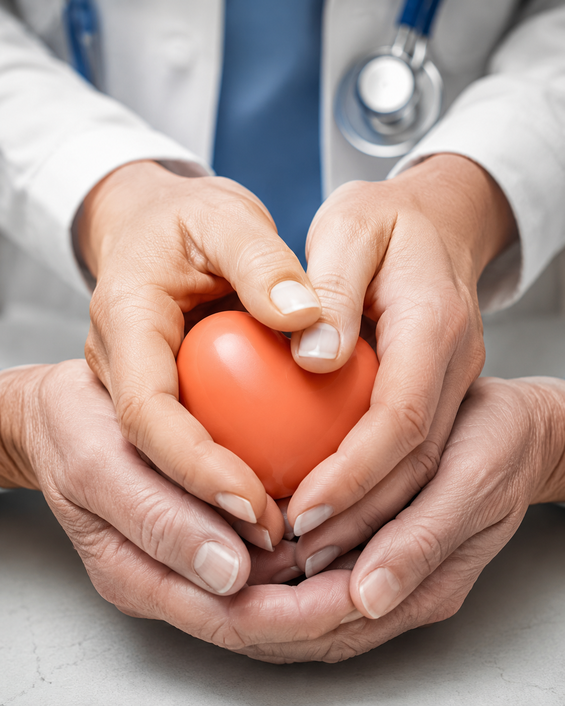 Hands representing patient care