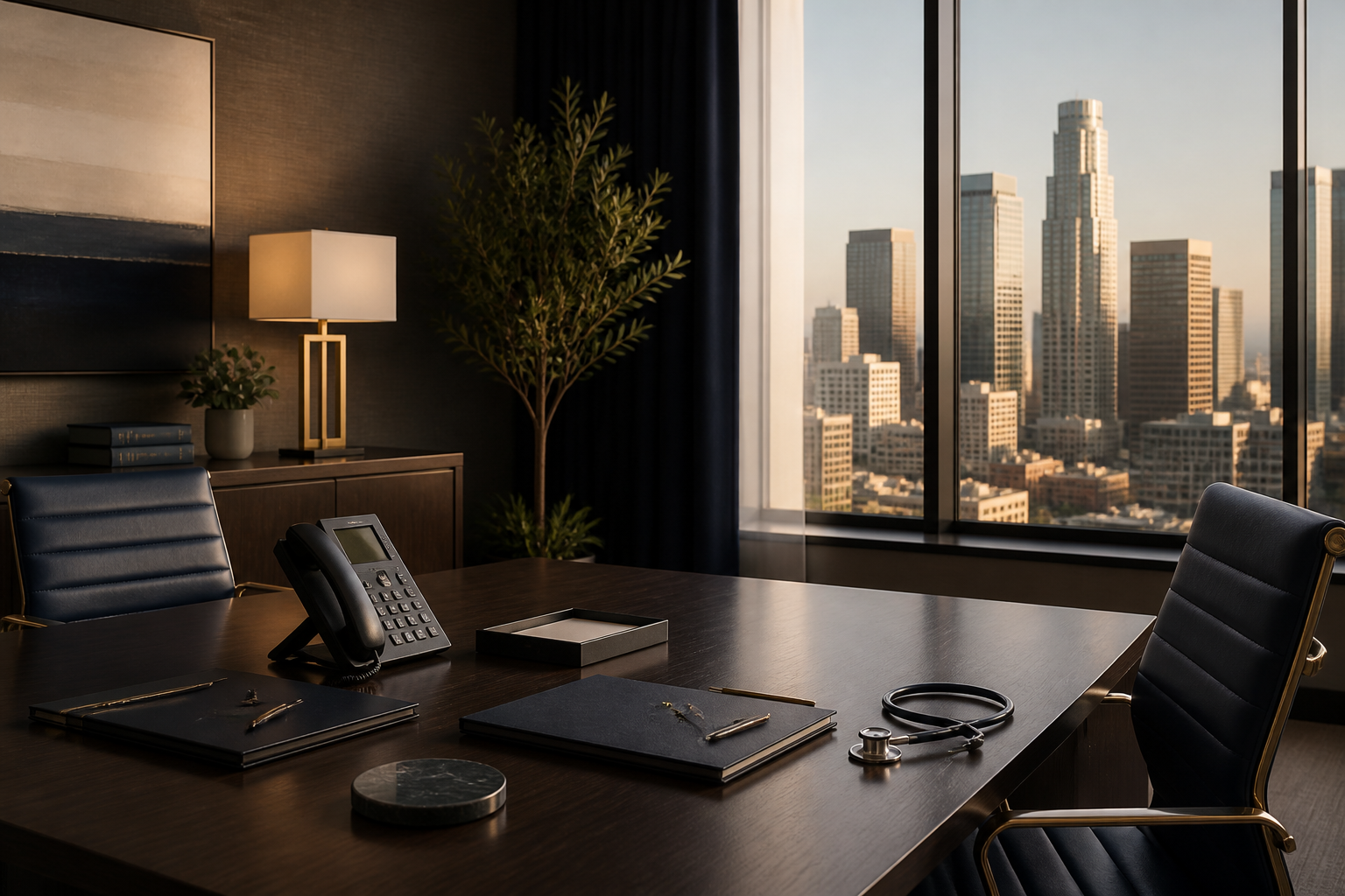 Confidential consultation room in a law office